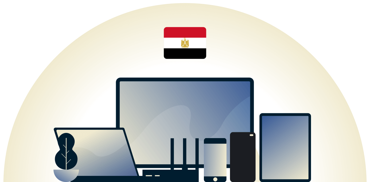 VPN pour l'&Eacute;gypte prot&eacute;geant une vari&eacute;t&eacute; d'appareils.